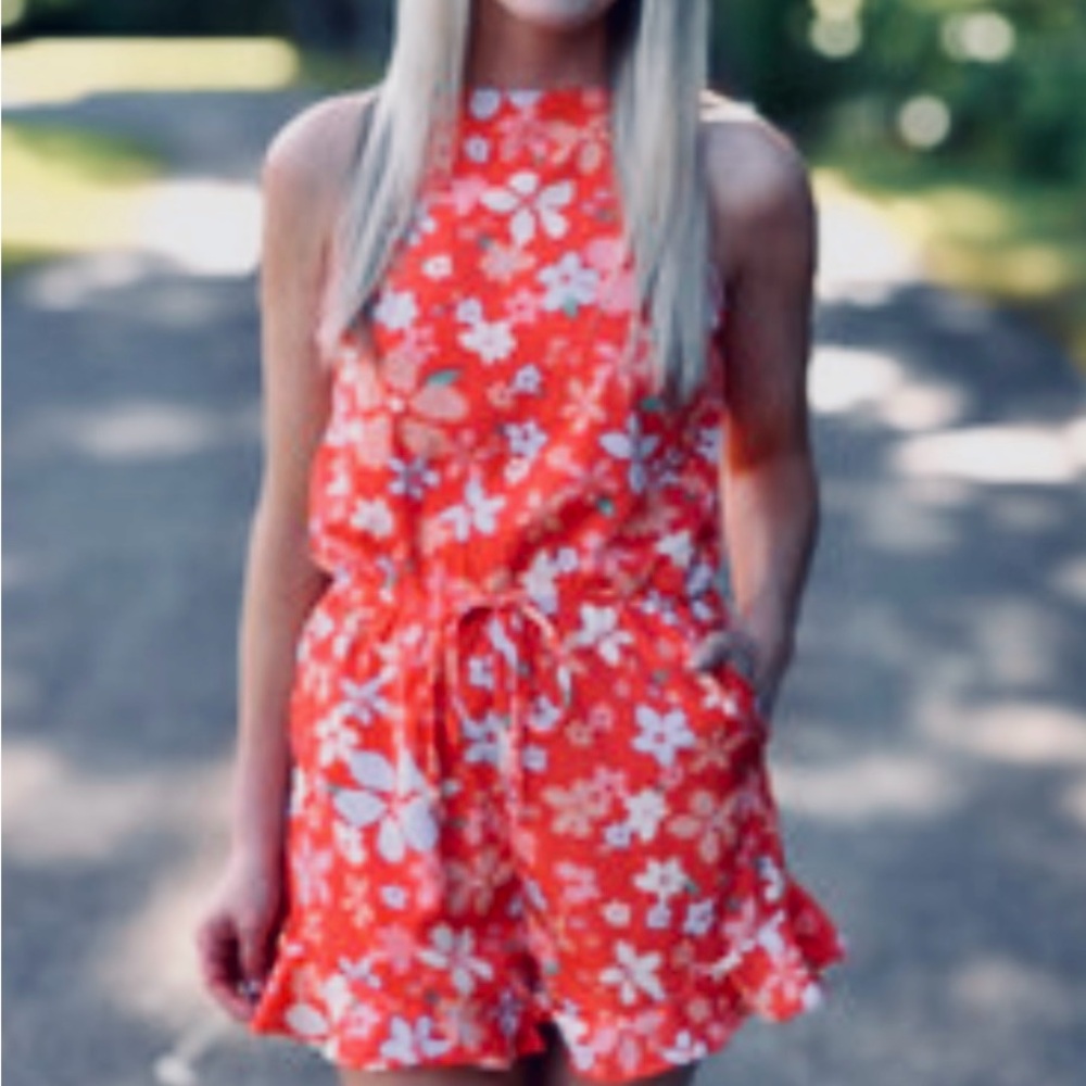 Gilli Floral Romper, New with Tags